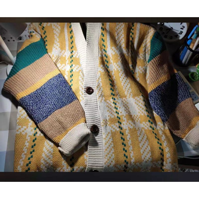 order_áo khoác len nữ ulzzang kẻ kèm ảnh thật ở cuối | BigBuy360 - bigbuy360.vn