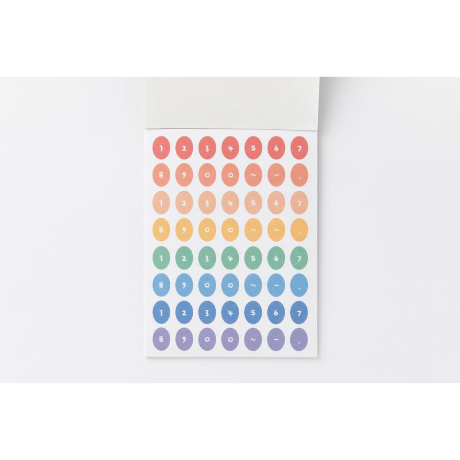 Set 20 Tấm Sticker Được Đóng Tập ARTBOX Hàn Quốc Nhiều Kiểu Số Và Kiểu Khung