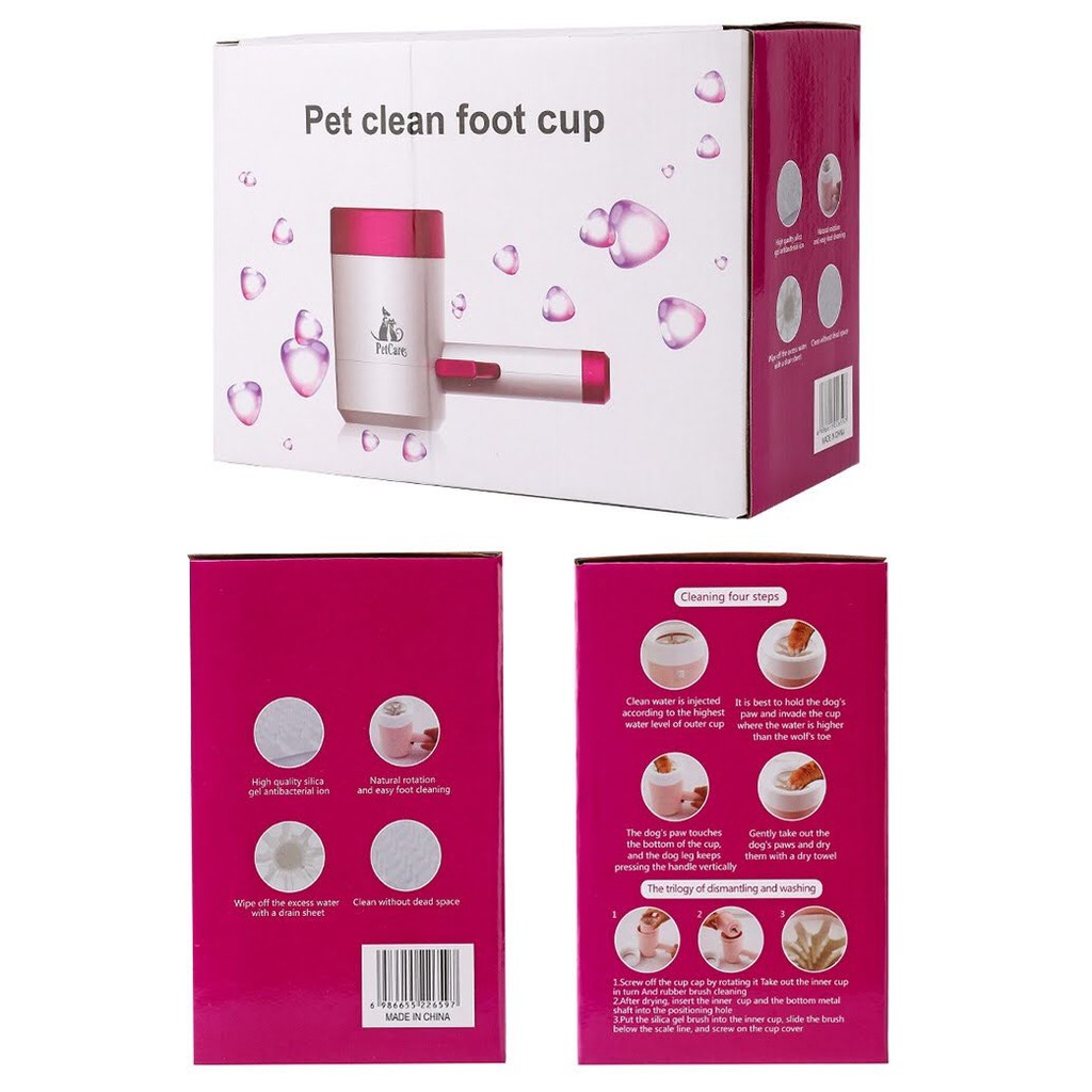 cốc rửa chân đa dụng đa năng dành cho chó mèo [ MOOKIPET ]