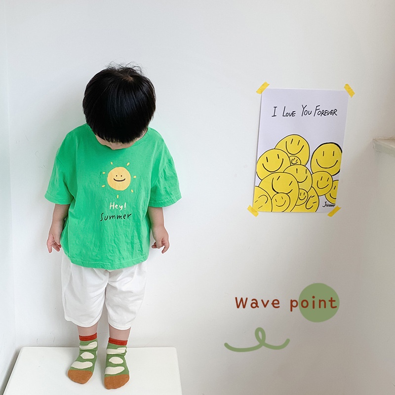 Set 5 đôi vớ KokoroCare MS-14 cotton chải hoạ tiết hoạt hình xinh xắn cho trẻ từ 3-12 tuổi size M/L/XL