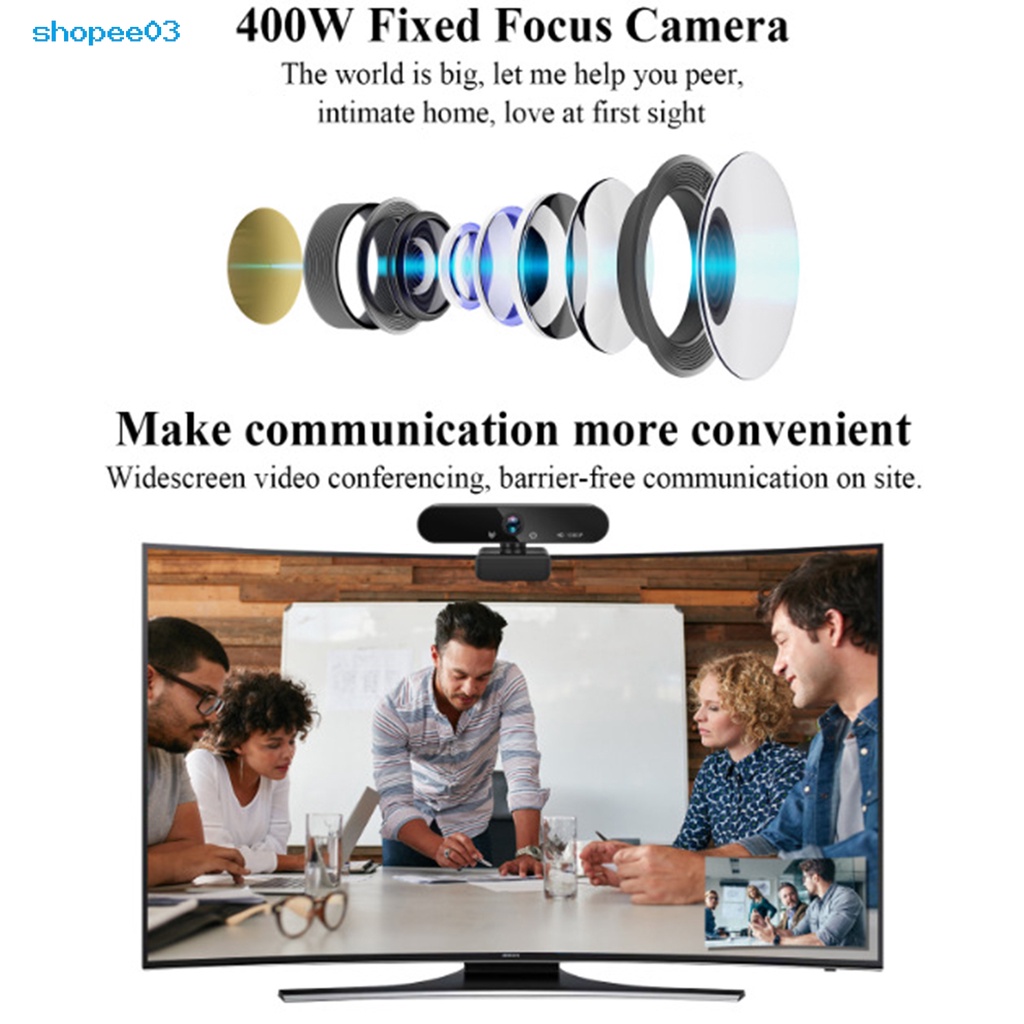 Webcam máy tính độ phân giải cao 1080P phích cắm chuẩn trực tiếp | BigBuy360 - bigbuy360.vn