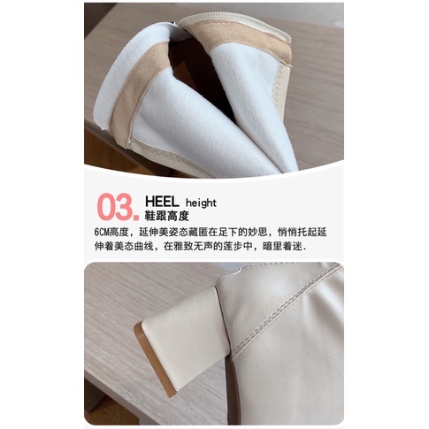 Boot Da Nữ Cổ Ngắn Khoá Kéo
