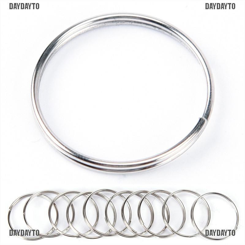 Set 10 Móc Khóa Thép Niken Mạ Niken Thời Trang