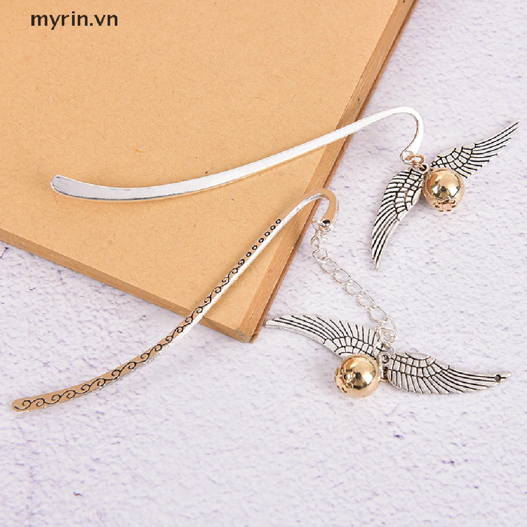 Thẻ Đánh Dấu Trang Sách Hình Harry Potter Màu Vàng Kim Dùng Làm Quà Tặng Trường Học