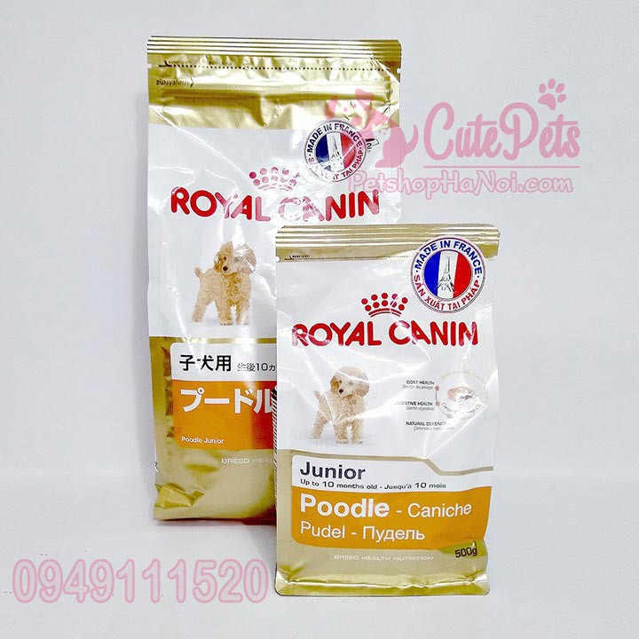 Hạt Royal Canin Poodle Junior 1.5kg Thức ăn cho chó Poodle nhỏ - CutePets