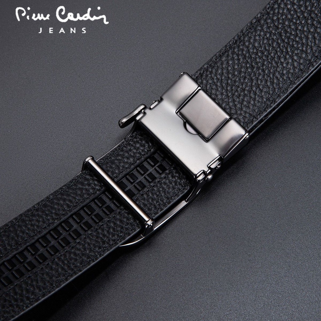 Dây nịt Nam Pierre Cardin chính hãng chữ G vân cá sấu J0A826Z-281127A Da thật Khóa tự động thắt lưng Nam cao cấp