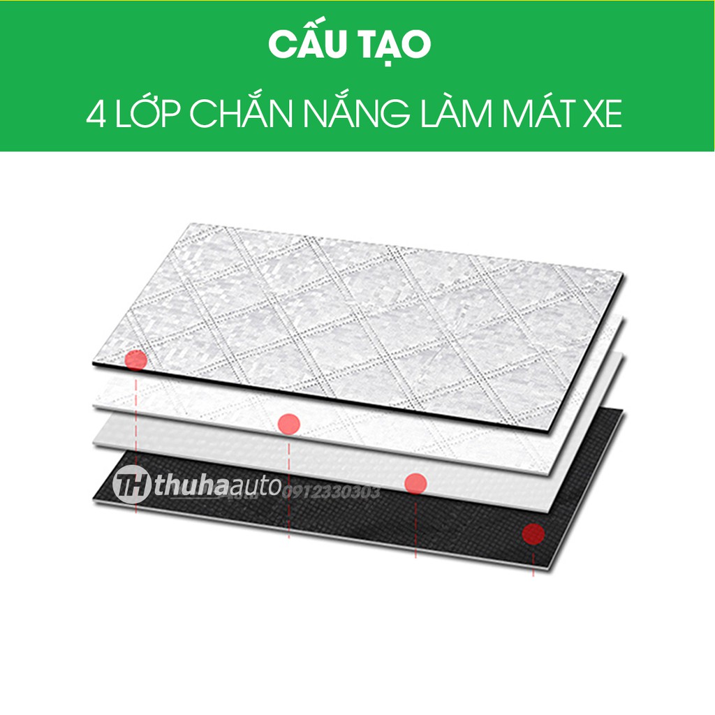 Bạt chống nắng che kính lái ô tô hàng cao cấp dày dặn