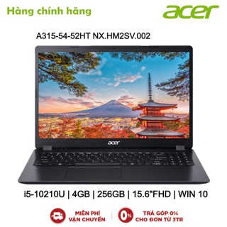 Laptop acer aspire a315-54-52ht nx.hm2sv.002 i5-10210u | 4gb | 256gb | 15.6"fhd | win 10