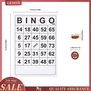 Bộ 40 Thẻ Trò Chơi Bingo 75 Số