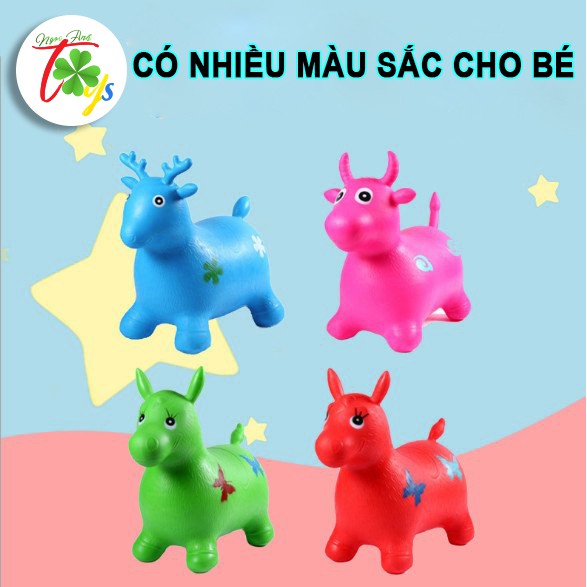 Đồ chơi thú nhún mini bơm hơi nhiều màu sắc, nhiều kiểu dáng cho bé dưới 1 tuổi (ZQ-XC0058A) ZT-XC0071A