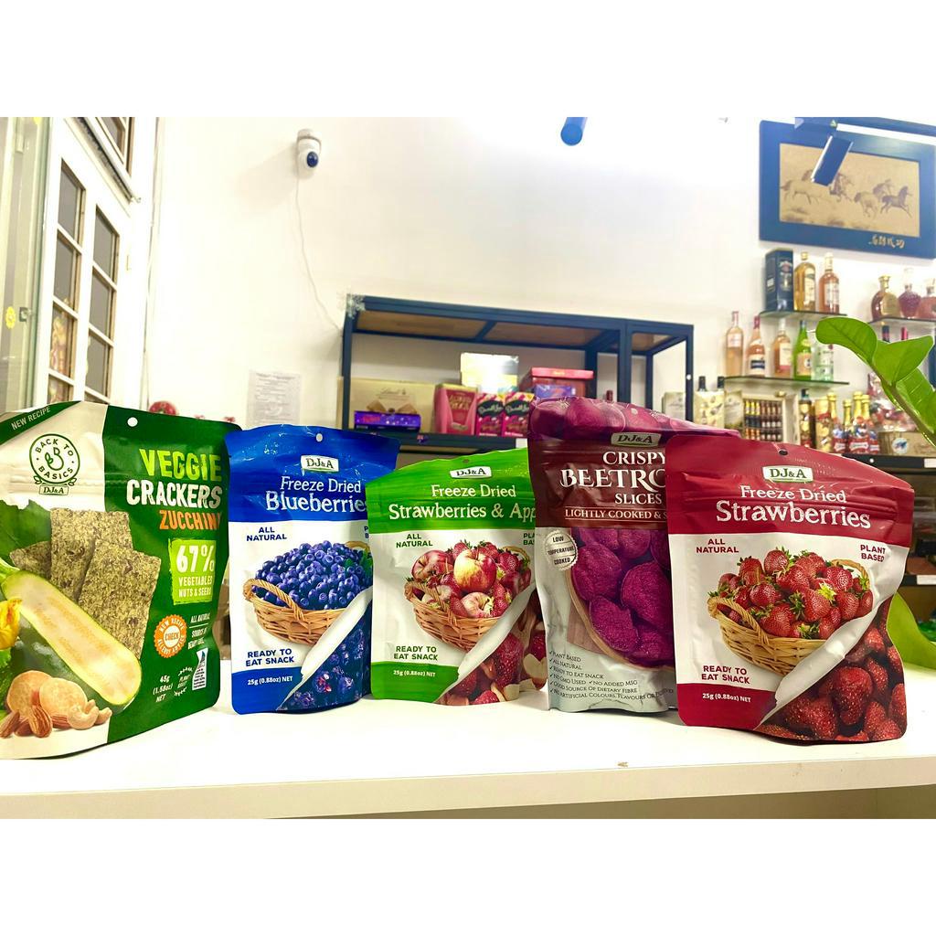 TRÁI CÂY SÂY DÒN FREEZE DRIED DJ&A 25g Úc