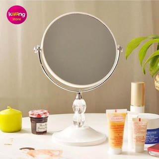 Gương trang điểm công chúa để bàn hai mặt phong cách châu âu