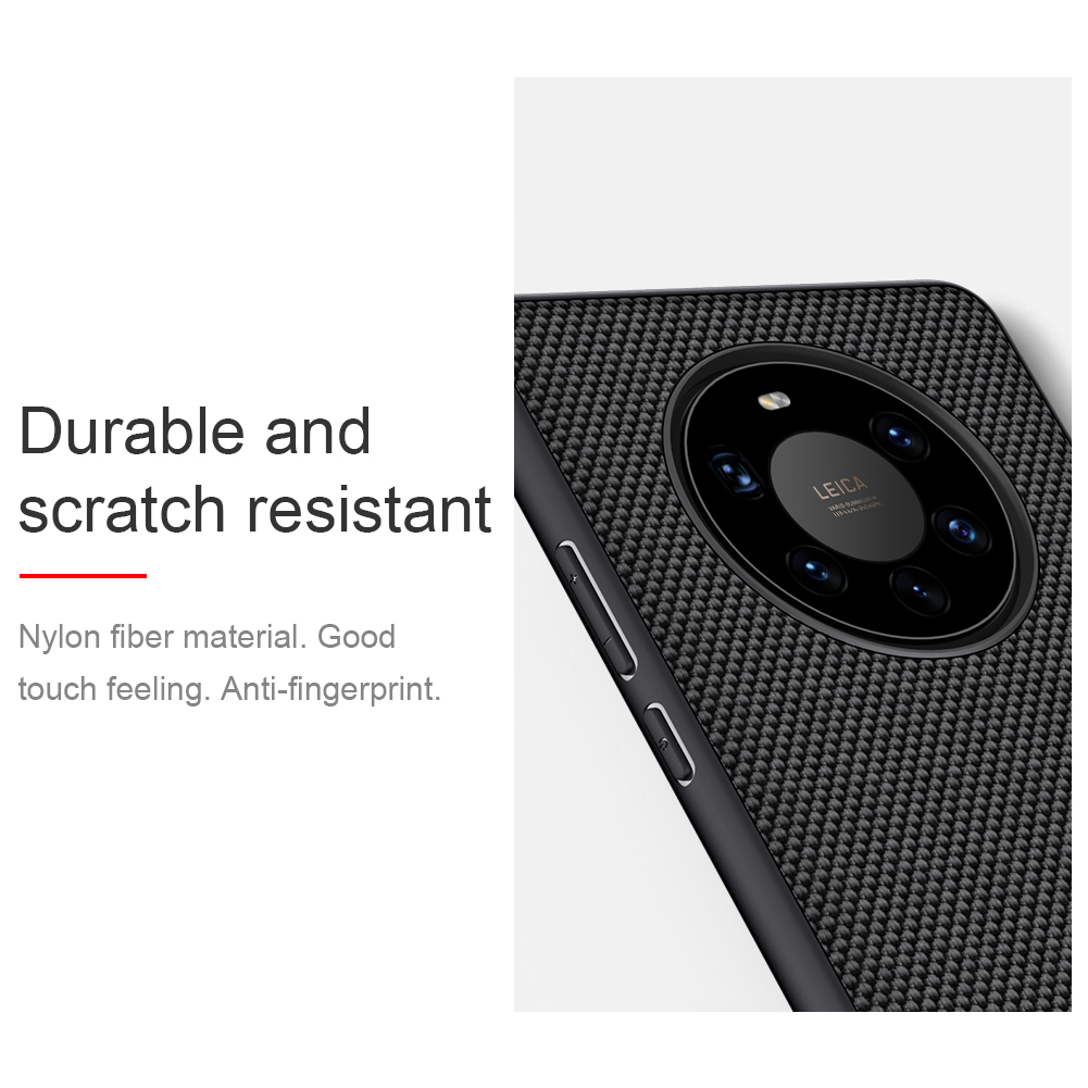 Ốp Điện Thoại Nillkin Cho Huawei Mate 40 Pro+/Mate 40 Pro Plus 5G Siêu Mỏng Chống Trượt Bằng TPU + PC Với Sợi Nylon Nhẹ