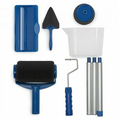 6 Tools Pro Paint Roller Brush Paint Roller brush Set with Tank Paint Kit