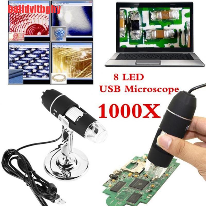 {buildvitbghy}8 LED 1000X USB Digital Microscope Endoscope Magnifier PC Camera IHL