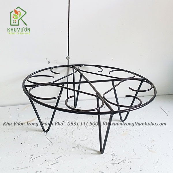 Đế kê chậu cây nặng, đôn sắt kê chậu nặng cao 13cm