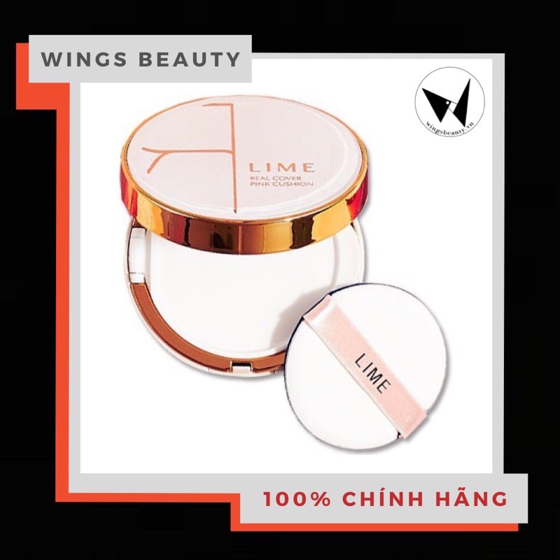 LIME - Phấn nước Real Cover Pink Cushion SPF 50+ /PA+++