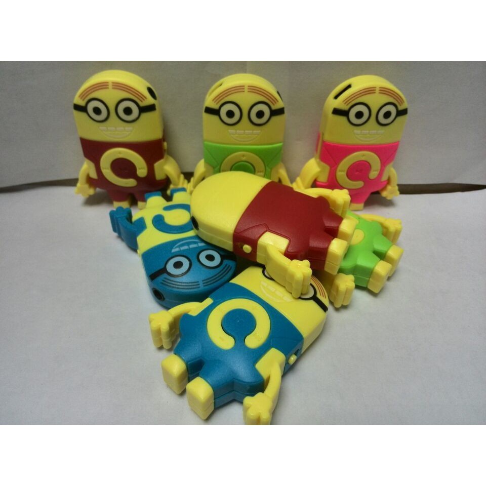 Máy Nghe Nhạc Mp3 Mini hoạt hình hình minion Hỗ Trợ Thẻ Nhớ Micro Sd Tf