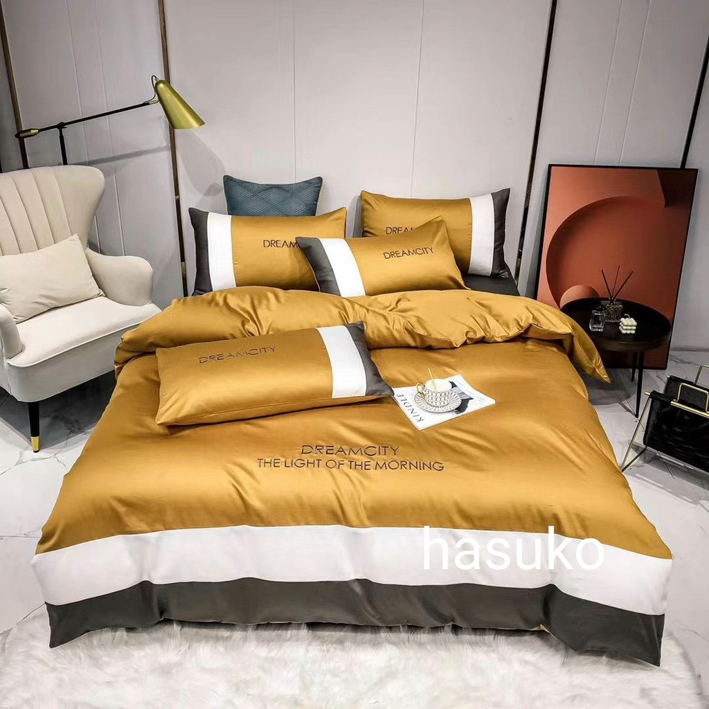 Bộ chăn ga gối lụa tencel cao cấp Dreamcity đủ mọi kích thước