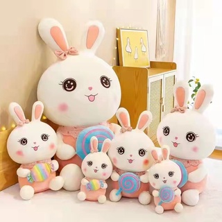 Gấu bông thỏ ôm kẹo 90cm có khóa kéo