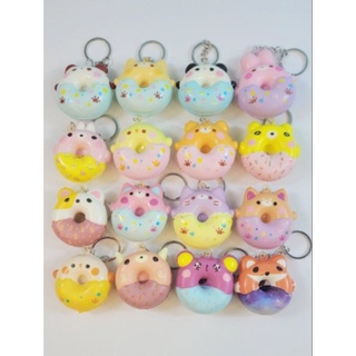 Đồ chơi squishy mini donut thú dễ thuơng