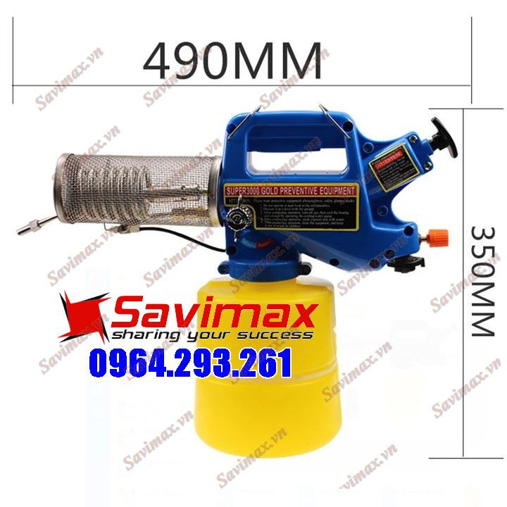 Máy phun khói diệt côn trùng bảo vệ thực vật SAVIMAX 3000 Gold - Bình chứa 2 lít