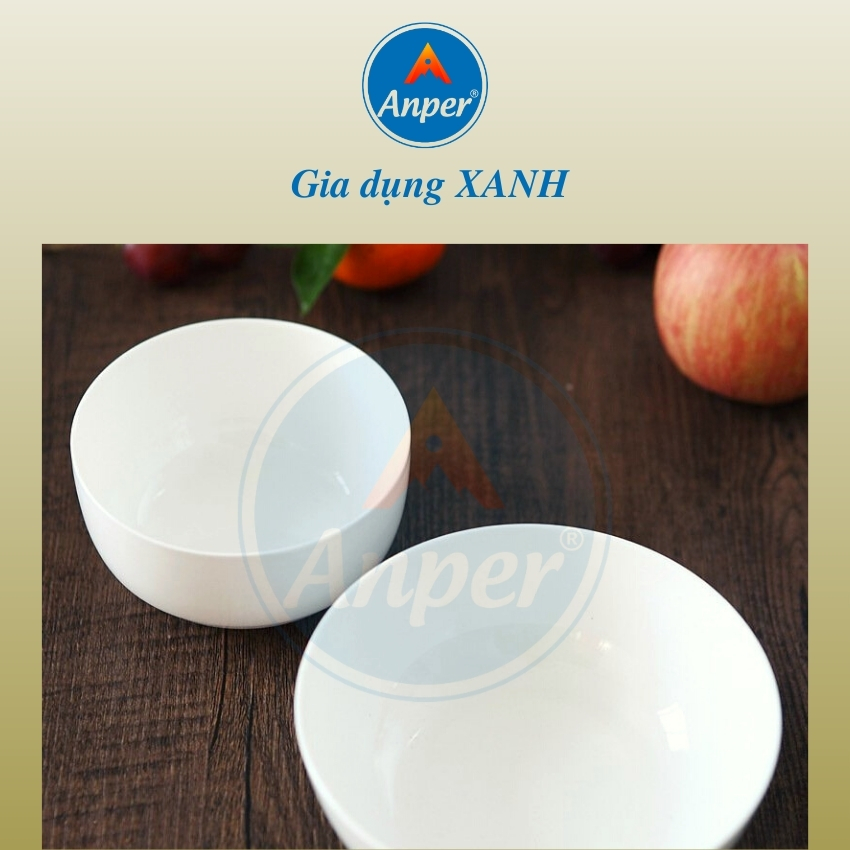 Bát Ăn Cơm Sứ Trắng Mỏng 11.5cm Phong Cách Nhật Hàn , Chén Ăn Cơm An Toàn Sang Trọng Cao Cấp 4.5in