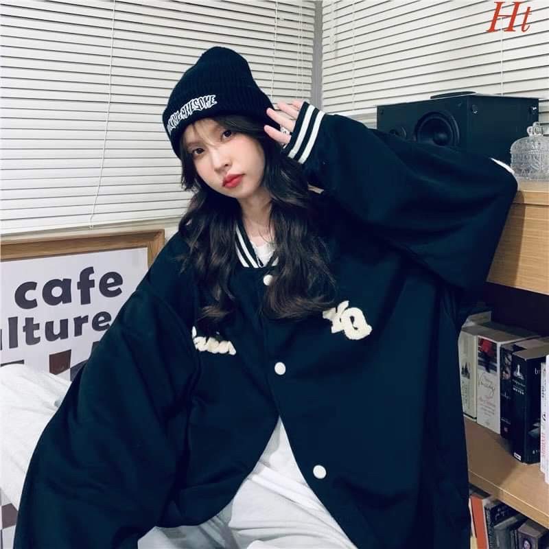 Áo khoác bomber đen YG86 HT12