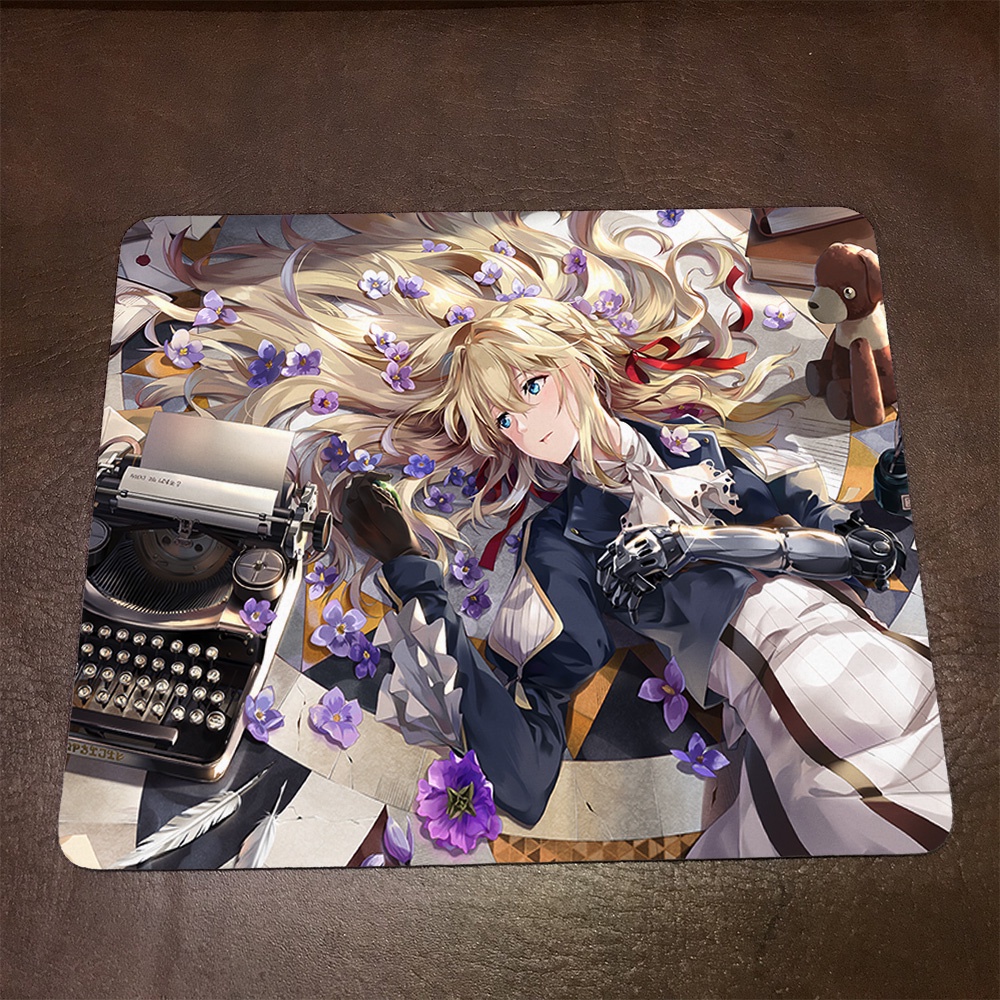 Lót chuột máy tính Anime Violet Evergarden Wallpapers 1 Mousepad cao su êm ái. Nhận in theo yêu cầu