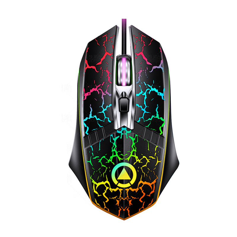 NNSL Wired Gaming Mouse USB Optical Gamer Mouse Ergonomic Mice 4 Buttons 2400DPI Computer Programmable Mouse For PC