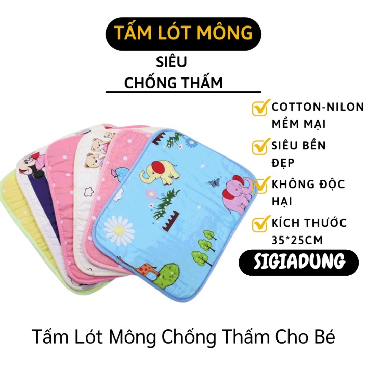 [SGD] Tấm Lót Mông - Đệm Lót Cho Bé Nằm 2 Lớp Chống Thấm Không Kích Ứng Với Da Bé 5704