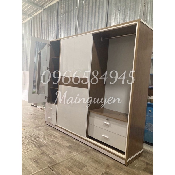 Tủ nhựa đài loan 5 cánh cao 1m8 ngang 2m sâu 45 freeship hcm 15km