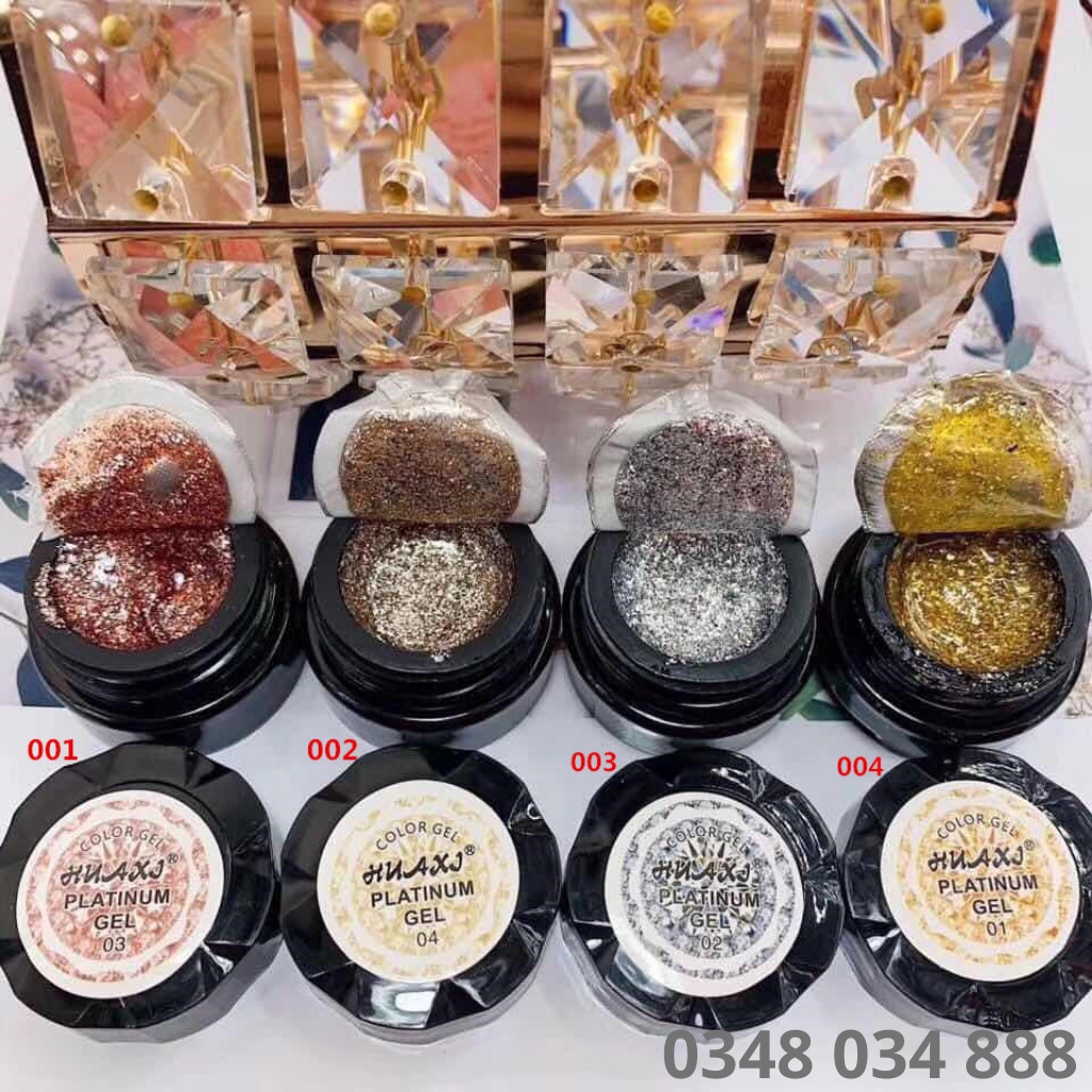 Gel nhũ viền Huaxi Platinum chính hãng - Gel nhũ nail vẽ móng