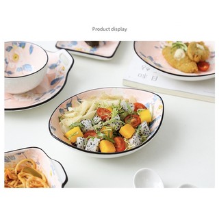 (Tách Set) Đĩa/ Bát Màu Hồng Gốm Sứ Cao Cấp