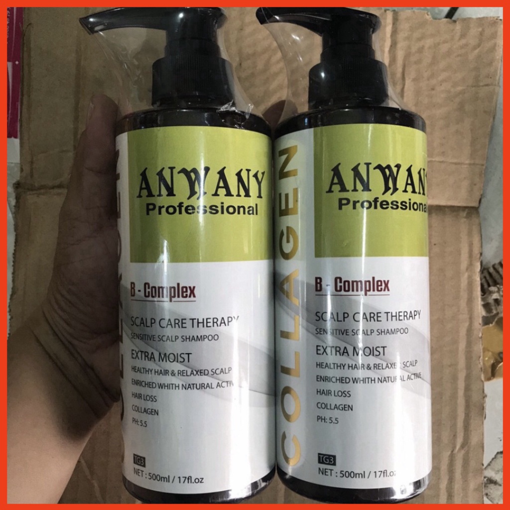 DẦU GỘI BƯỞI - DẦU GỘI KÍCH THÍCH MỌC TÓC ANWANY COLLAGEN 500ml