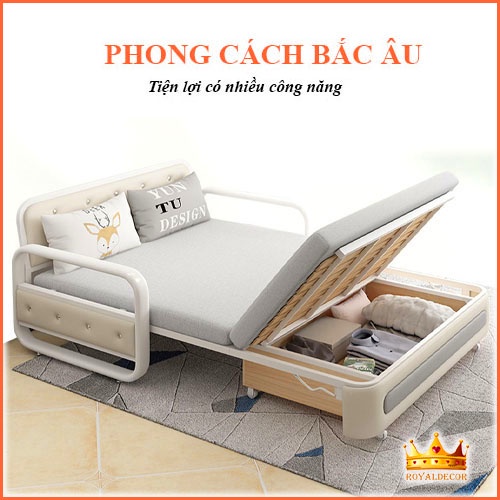 Giường Sofa Gấp Gọn Thông Minh Đa Năng, Sofa Giường Thông Minh Cao Cấp Có Ngăn Chứa Đồ Rộng Tiện Lợi | BigBuy360 - bigbuy360.vn