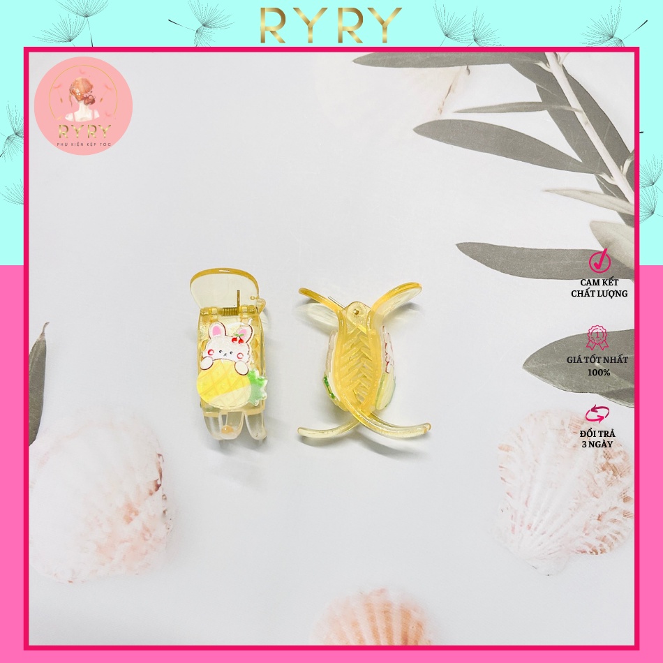 Kẹp Càng Cua 3 Răng Động Vật Siêu Đáng Yêu Cho bé