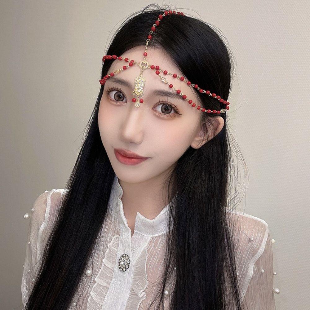 MXGOODS Băng Đô Cài Tóc Đính Tua Rua Phong Cách Bohemian Độc Đáo