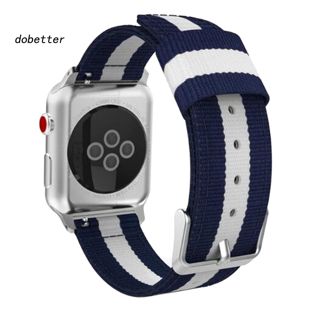 Dây đồng hồ đeo tay sợi nylon có thể điều chỉnh cho Apple Watch