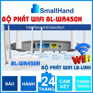 Thiết bị phát Wifi BL-WR450H Chính hãng LB-Link Bảo hành 24 tháng Router Wifi 4 Antenna 5bBi ngoài thumbnail