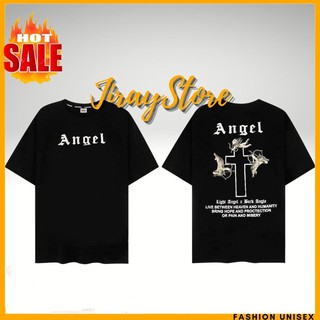 Áo Thun Nam Nữ Form Rộng - Áo Thun Tay Lỡ Unisex ANGEL Siêu Hot -JIRAY.STORE