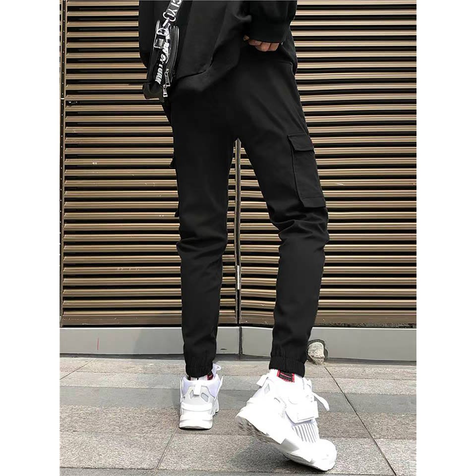 Quần Jogger Kaki Nam Nữ Túi Hộp Trơn Basic Unisex Chất Dày Co Giãn