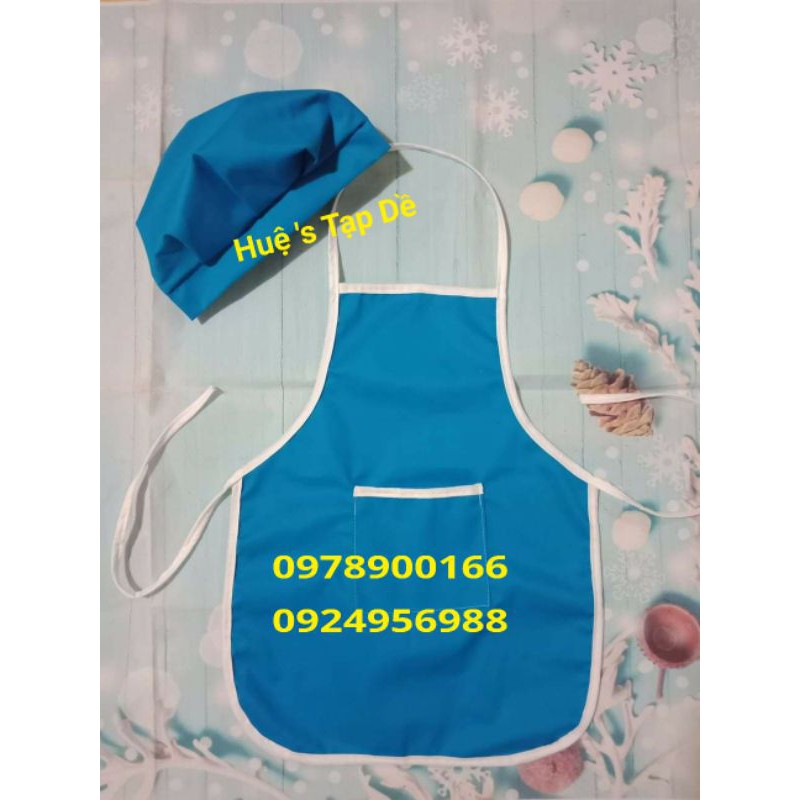 combo 20c tạp dề tiểu học (k kèm mũ)