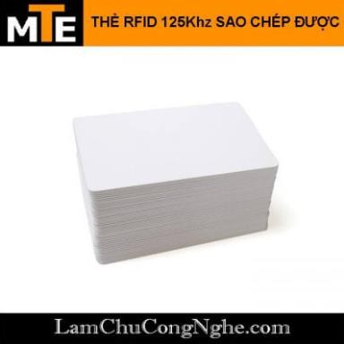 Mới! Thẻ coppy Writeable - Thẻ RFID 125Khz dạng card có thể sao chép dùng kiểm soát nhân viên, thẻ thang máy ...