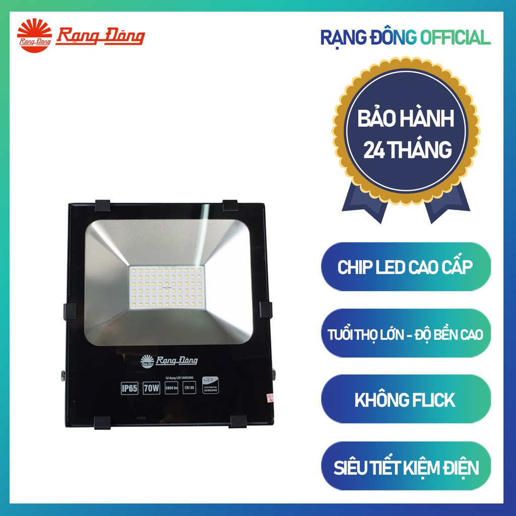 Đèn Pha LED 70W Rạng Đông Model: D CP06L 70W CHỐNG NƯỚC TỐT