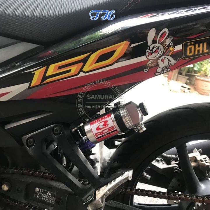 Phuộc Racing Boy Db-2 line LC135 203mm Có Bình Dầu Rời Chính Hãng RCB Cho Xe Exciter 135