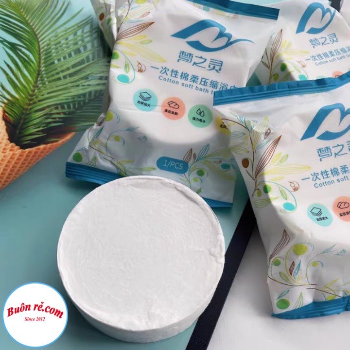 Khăn Tắm Dạng Nén du lịch 1m4 x 70cm, Khăn tắm cotton tiện lợi