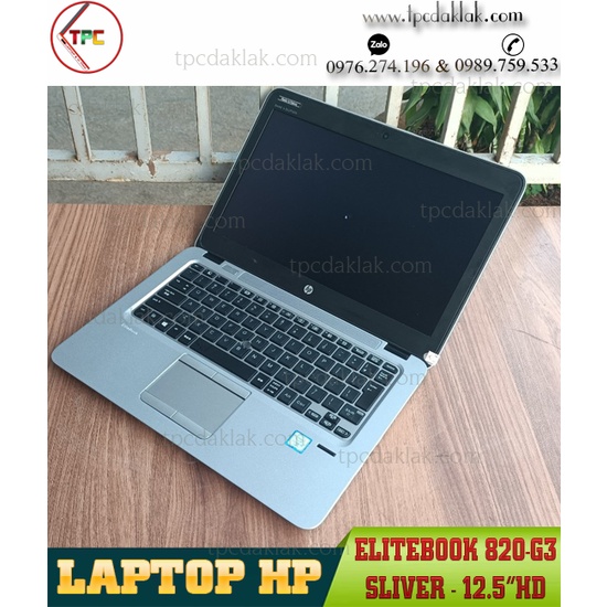 Laptop HP Elitebook 820-G3/ Core I5 6300U/ Ram 4GB/ SSD 128GB/ Intel HD Graphics 520/ LCD 12.5" HD