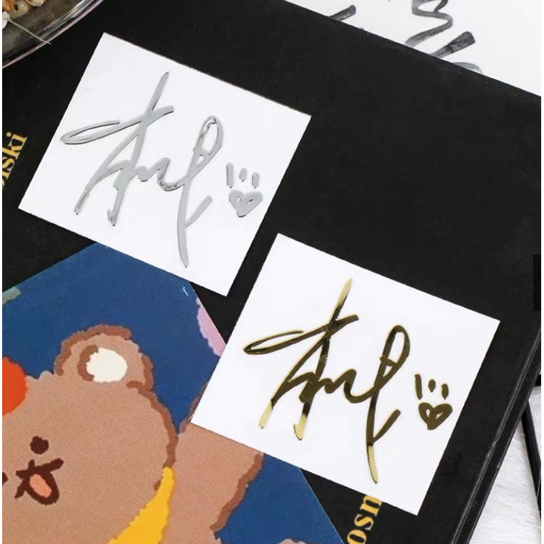 Xiao Zhan Wang Yibo's signature sticker For DIY mobile phone decoration