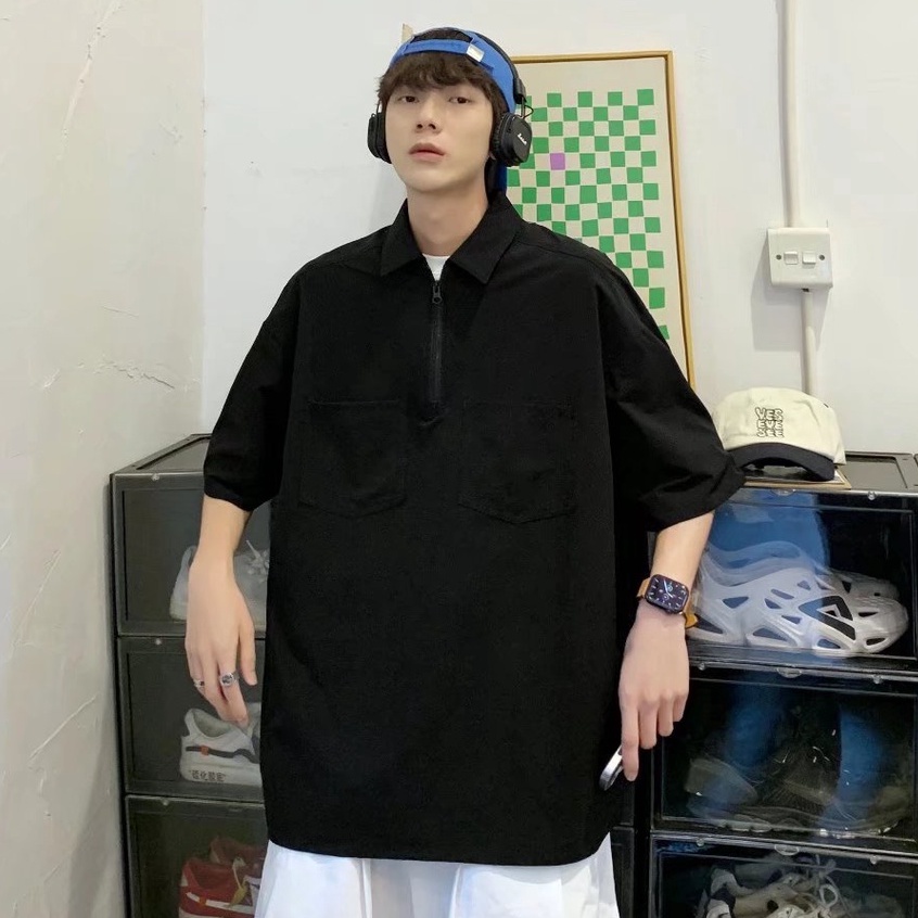 áo polo nam đơn sắc áo polo phong cách Hàn Quốc unisex áo thun có cổ thời trang áo thun có cổ nữ bông áo phông polo nam